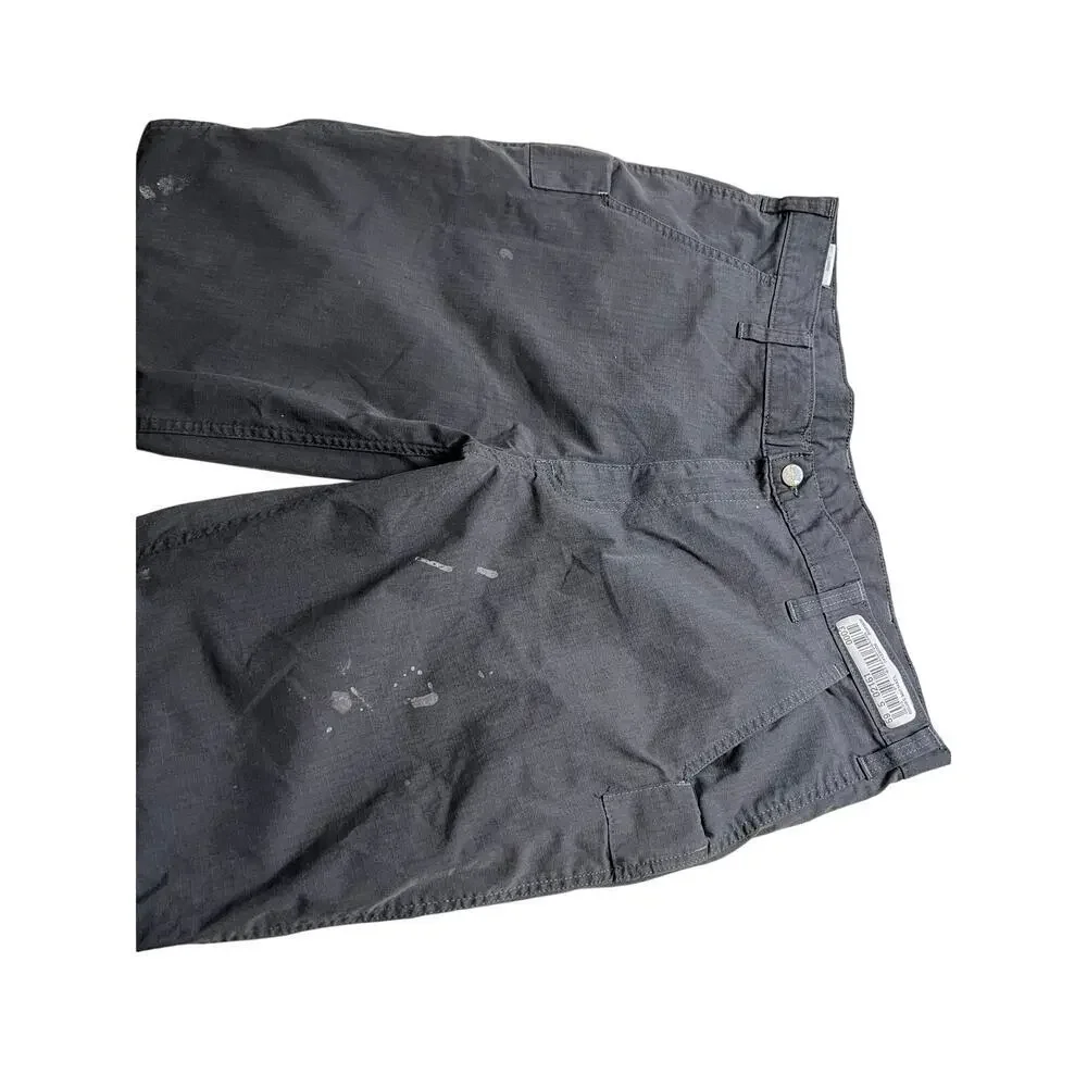 Carhartt Relaxed Fit Canvas Gray Men 38x32 Work Pants Y2K Casual utility distres